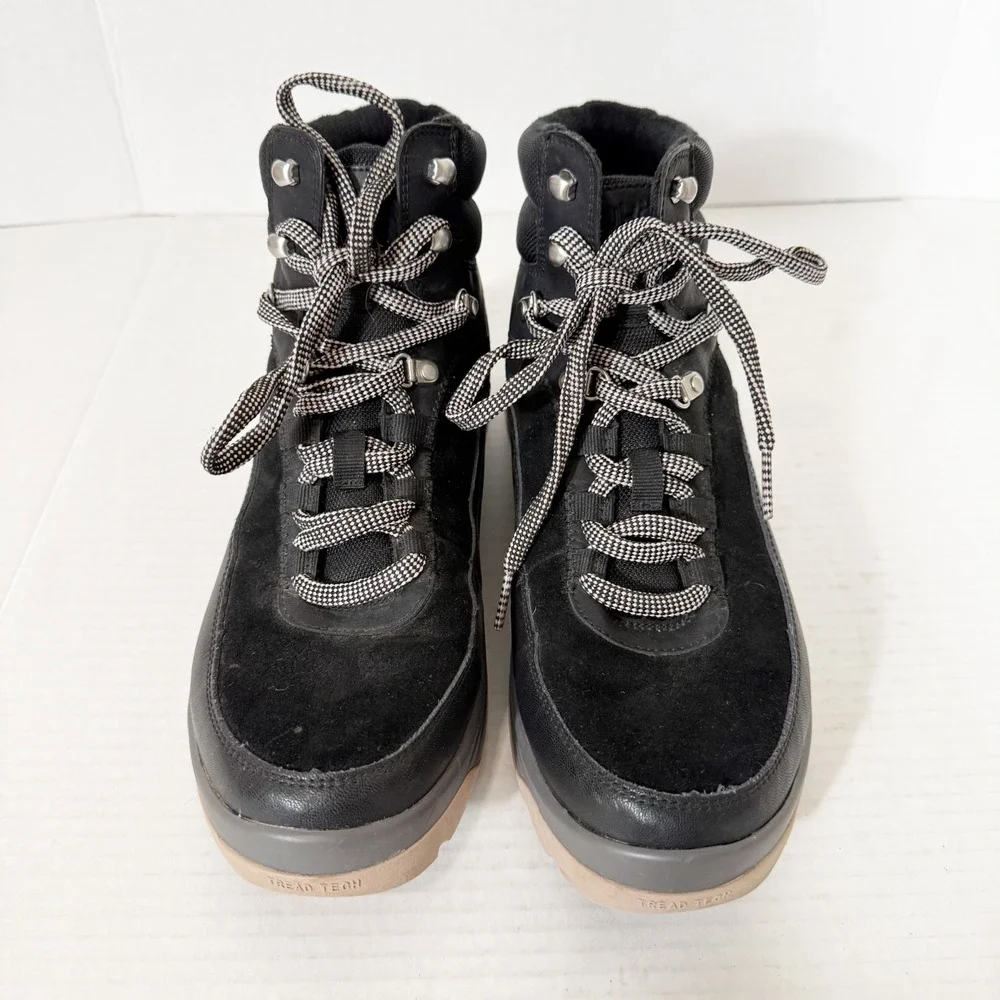 Ryka Women's Halo Water Repellent Leather Black Winter Hiking Boot Size 10